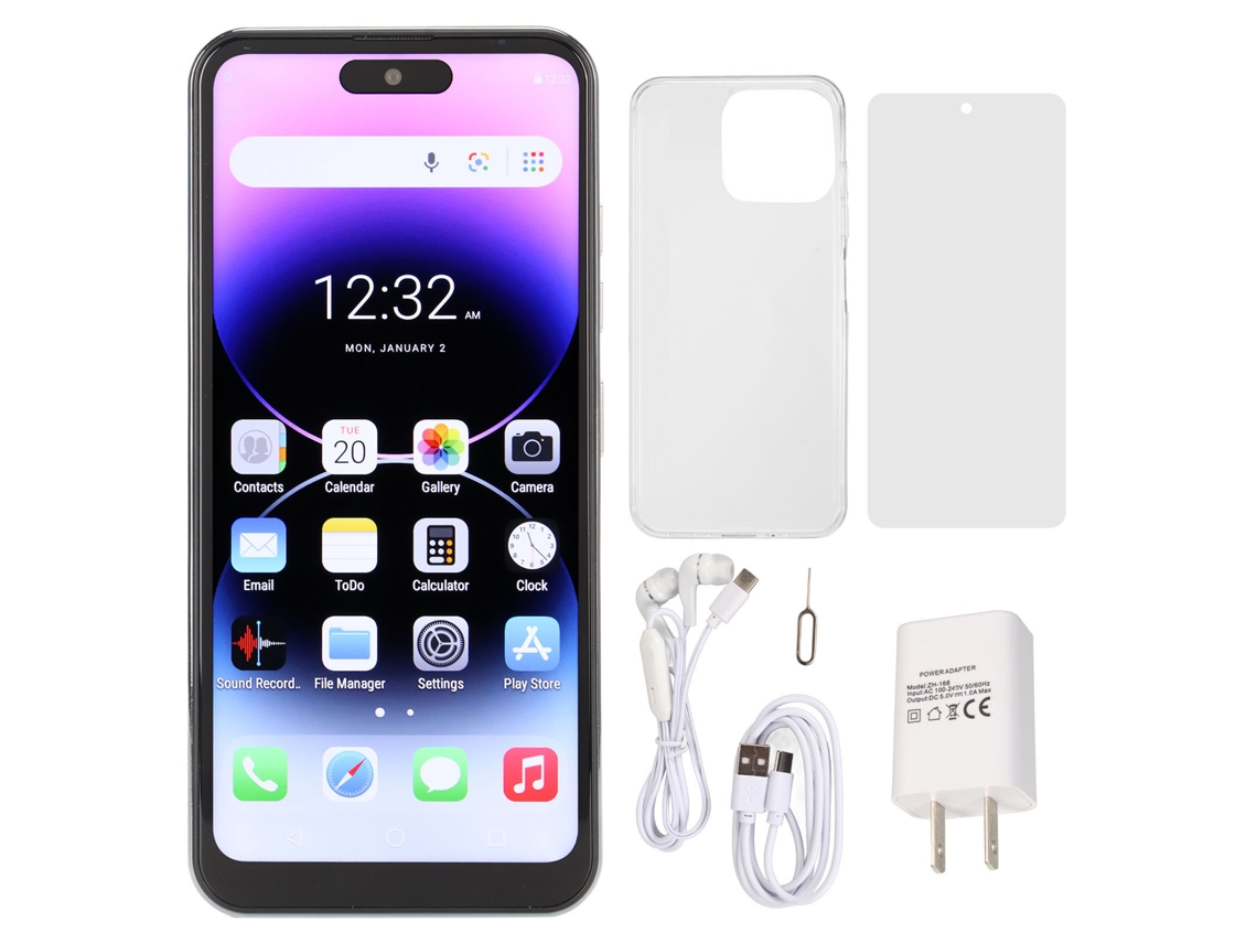 Smartphone Laxiscreed Com Desbloqueio Facial, 8gb Ram E 256gb De Armazenamento