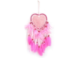 Red Dream Catcher Com Luzes Led Para Decoração De Parede Janela Porta Sala De Estar Quarto