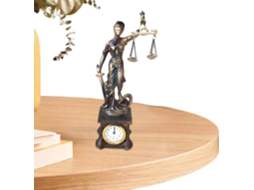 Estátua Da Deusa Da Justiça Estatueta Ornamental Em Resina Com Relógio Escultura Decorativa Para Gokoco