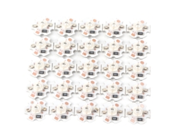 2026 25 Peças de Chips Led 5v 1w 200lm Pérolas de Luz Azul 455 460nm para Lâmpadas Diy