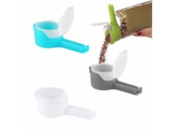 Conjunto De 4 Prendedores Para Alimentos Com Bico Dosador, Ideais Para Organizar E Armazenar. Perfeitos Para A Cozinha