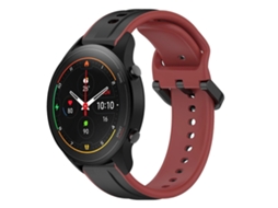 Pulseira De Silicone Bicolor Com Formato Convexo De 22 Mm Para Xiaomi Mi Watch S1 Pro
