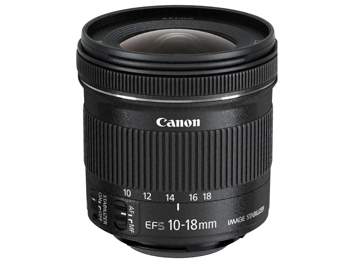 Objetiva CANON EF-S 10-18MM 4.5-5.6 IS STM (Encaixe: Canon EF-S - Abertura: f22-29 - f/4.5-5.6)