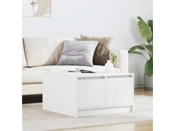 Vidaxl Mesa De Centro Com Gavetas 70,5x70x40 Cm Branco