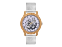 Reloj De Cuarzo Unisex De Moda Con Correa De Silicona Para Hombres Y Mujeres (plateado)