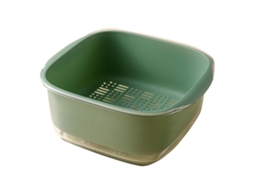 Coador de cozinha S/MARCA de duas camadas para lavar frutas e legumes