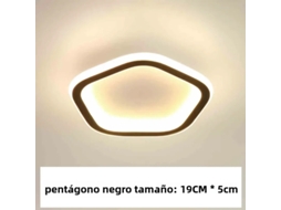 Luminária Led Moderna para Corredor em Estilo Nórdico MDUG (preto 25w)