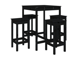 Garden Bar Set, Garden Bar Sets Vidaxl Preto Madeira De Pinho (n/a)
