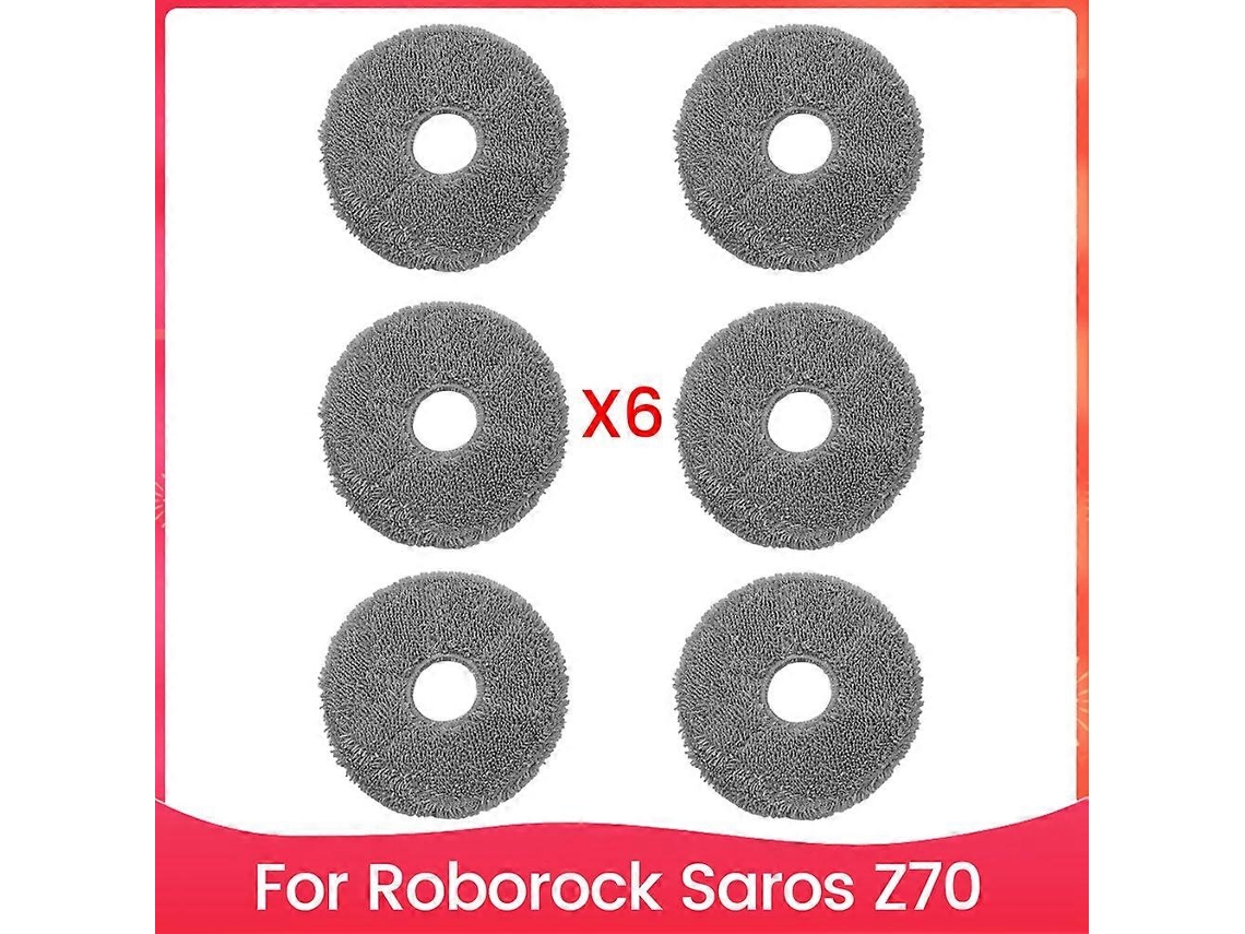 Conjunto De 6 Panos De Limpeza Para Aspirador De Pó Saros Z70, Peças De Reposição, Acessórios De Pano De Limpeza Laváveis._ptg