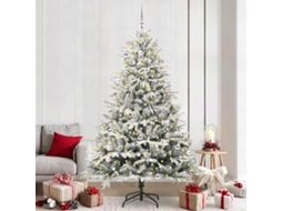 Vidaxl Árvore De Natal Artificial Pré-iluminada Com Conjunto De Bolas