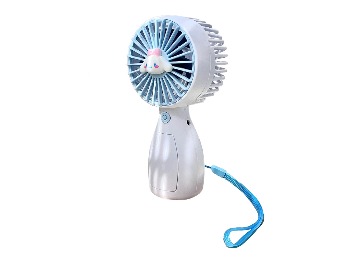 Mini ventilador de mão (recarregável via USB, silencioso e portátil)