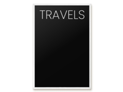 Quadro magnético de parede para viagens, ideal para o quarto, Espelharte (40x60 cm)