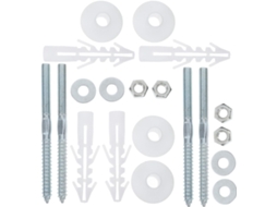 Kit De Parafusos Montagem Para Pia Banheiro Mikikit Em Aço Inoxidável, 2 Conjuntos, Para Fixação Na Parede, Acessórios