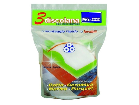 PARODI-PARODI 113 Kit de 3 Discos de Lã para Polidora Discos de Lã para Reavivar a Polidora