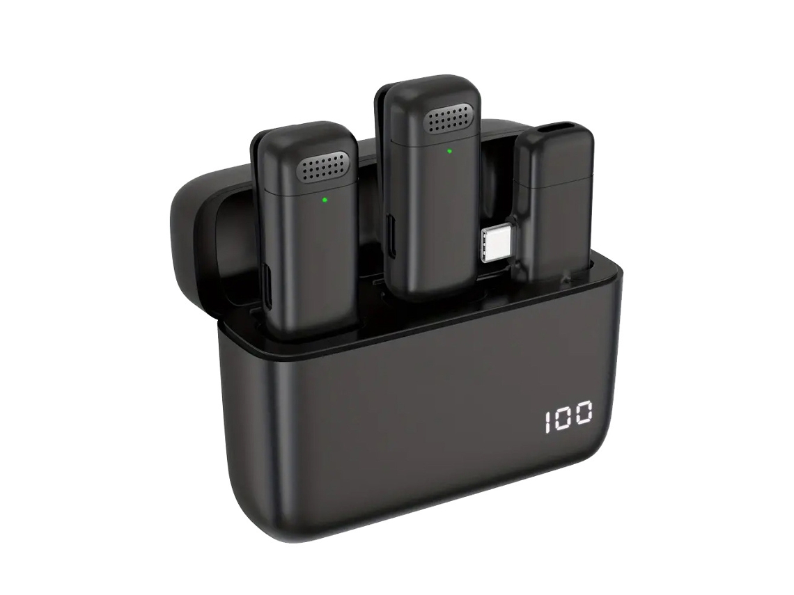 Microfone De Lapela Sem Fio Mini Com Cancelamento Ruído Plug Play Adequado Para Android Interface Tipo C Aquaforge