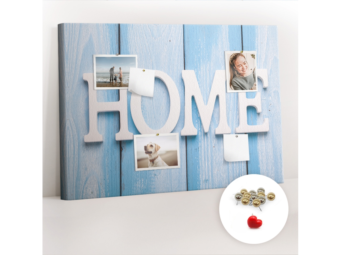 Quadro De Cortiça Com Impressão Inscrição "casa" Para A Sala De Estar Espelharte (70x100 Cm)