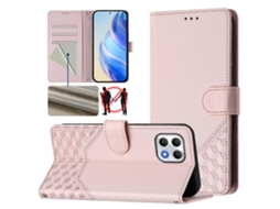 Capa De Couro Para Celular Com Relevo Rfid Em Formato De Favo De Mel