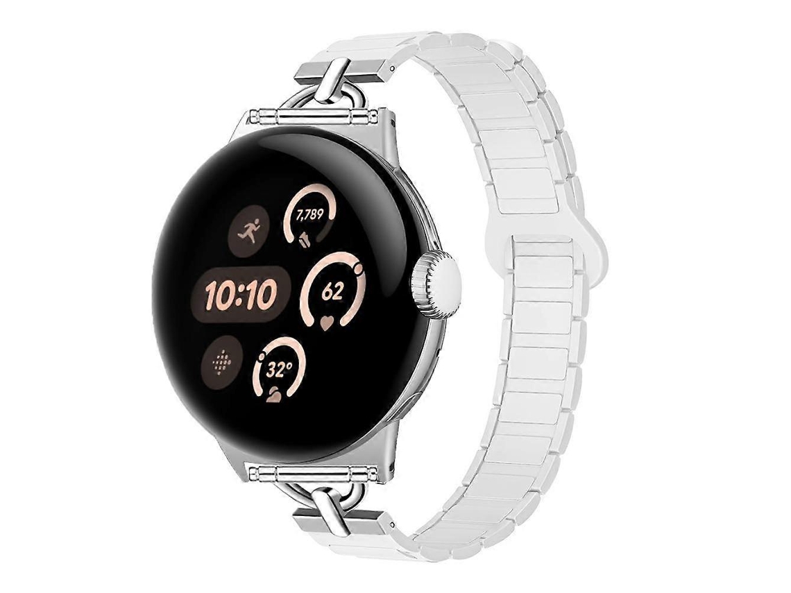Pulseira De Silicone Magnética Em Formato De D Com Três Contas