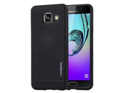 Capa Protetora De Metal Com Textura Escovada Tpu Motomo Para Galaxy A7 / A710