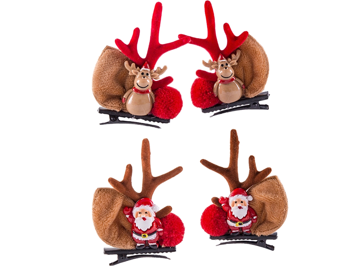 2 Peças de Grampos de Cabelo de Chifre Natal-11+12 AURUM
