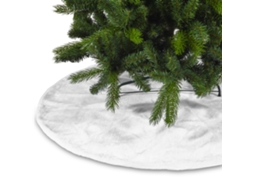 Laxiscreed Saia De Álbum De Coelho Branco Para Árvore De Natal De 35 Polegadas | Decoração Natalícia Reutilizável