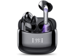 Fone Bluetooth Ipx7 Intra-auricular Usb-c Carregamento Rápido 35h Emparelhamento Automático Microfone Led