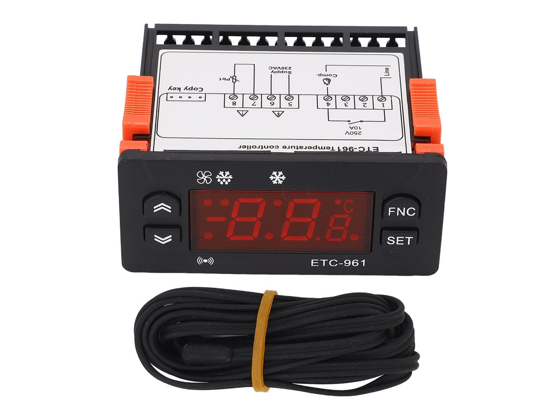 Controlador De Temperatura Digital Para Freezer 230vac Com Conversão Fahrenheit/celsius E Calibração