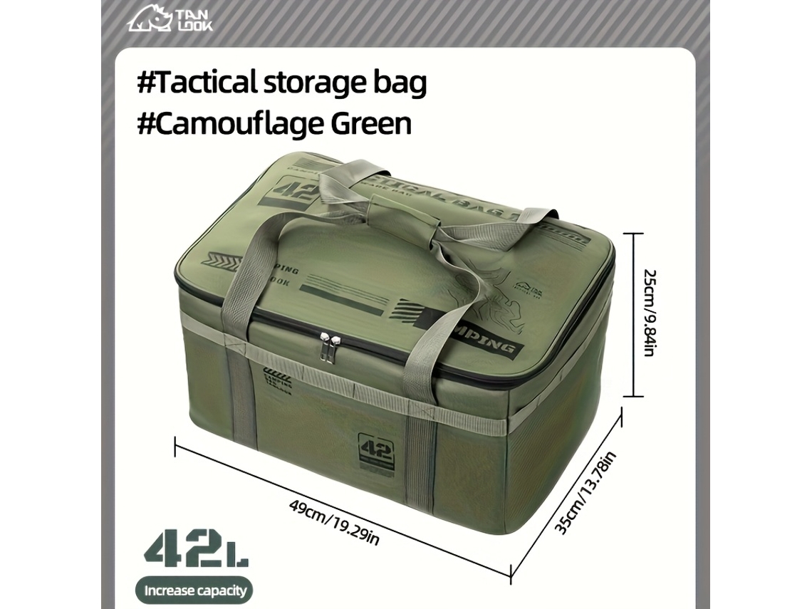 Bolsa de Armazenamento Dobrável Grande Capacidade para Equipamentos Camping Ao Ar Livre, Organizador Multifuncional À Prova D'água. AQUAFORGE
