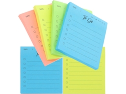 Blocs-notes Compacts Notes Autocollantes Para Planejador Em Papel, Lote De 6, Rangement Prático