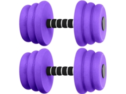 Halteres Flutuantes para Esportes Aquáticos, Conjunto de 2 com Pegada Resistente | S/MARCA