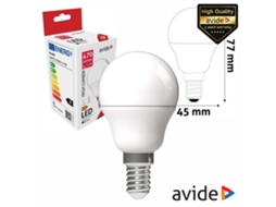 Lâmpada Led E14 Globo G45 4.5w 230v 3000k 470lm AVIDE