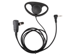2 Peças Fone De Ouvido D Shape Com Microfone Ptt Para Rádios Motorola Walkie Talkie Acessório