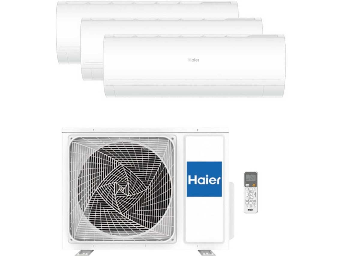 Ar Condicionado HAIER Tide Premium (18+24+24 m2 - 9000+12000+ 12000 BTUs - Branco)