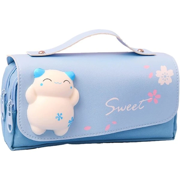 Estojo para Lápis, Macio, Gato, Kawaii, Escolar AQUAFORGE