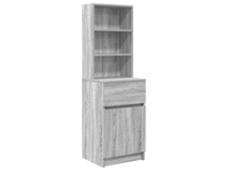 Bedside Cabinet, Bedside Cabinets Vidaxl Marrom Madeira Processada (n/a)