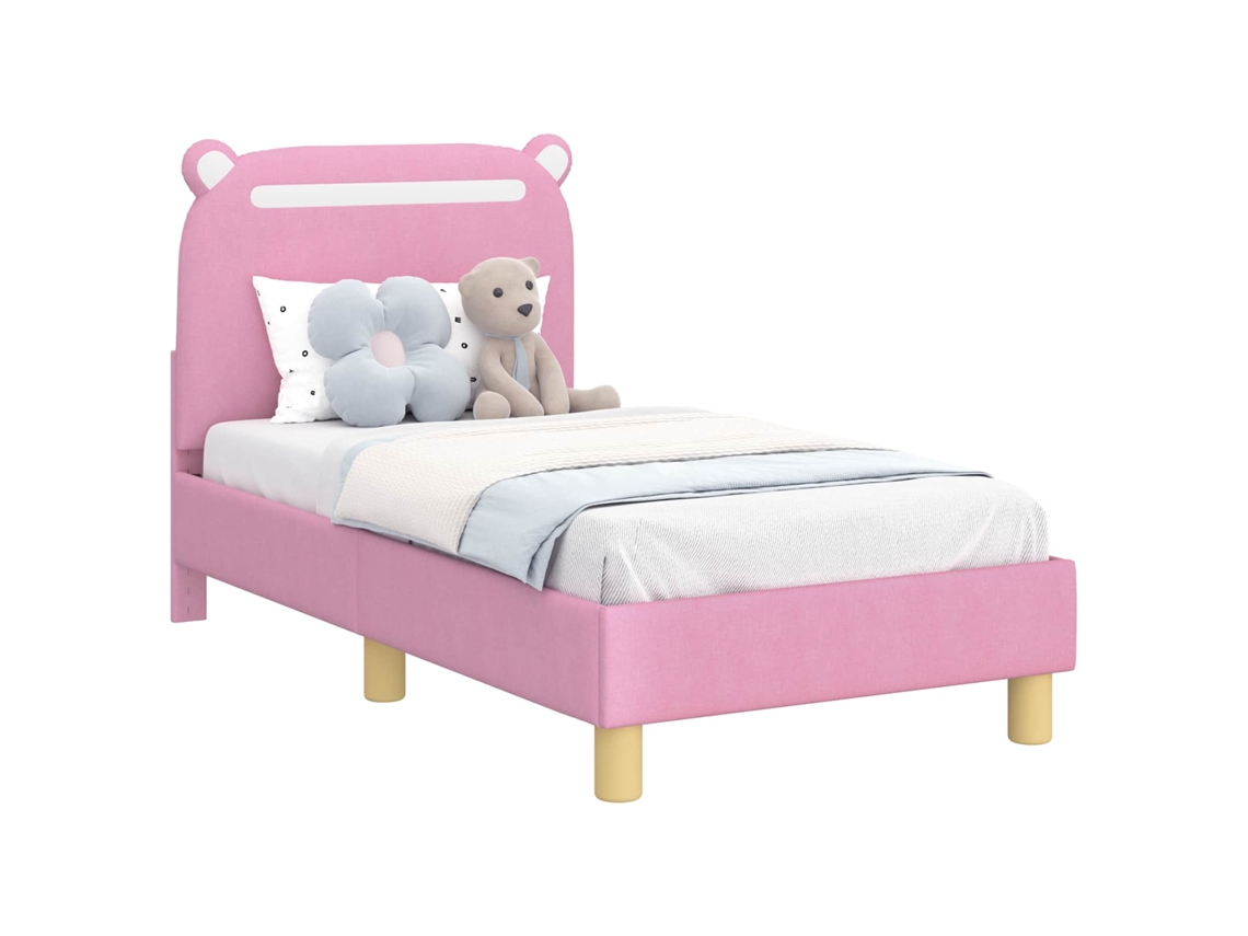 Estrutura de Cama para Criança com Cabeceira Rosa 70x140 cm MAISON EXCLUSIVE