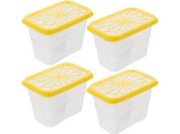 Conjunto de 4 Recipientes Vazios para Absorventes Umidade, Feitos Plástico, Alta Capacidade, CHABERLU