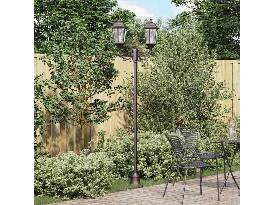 Vidaxl Luz De Jardim 68 X 20 X 235 Cm Alumínio E Vidro