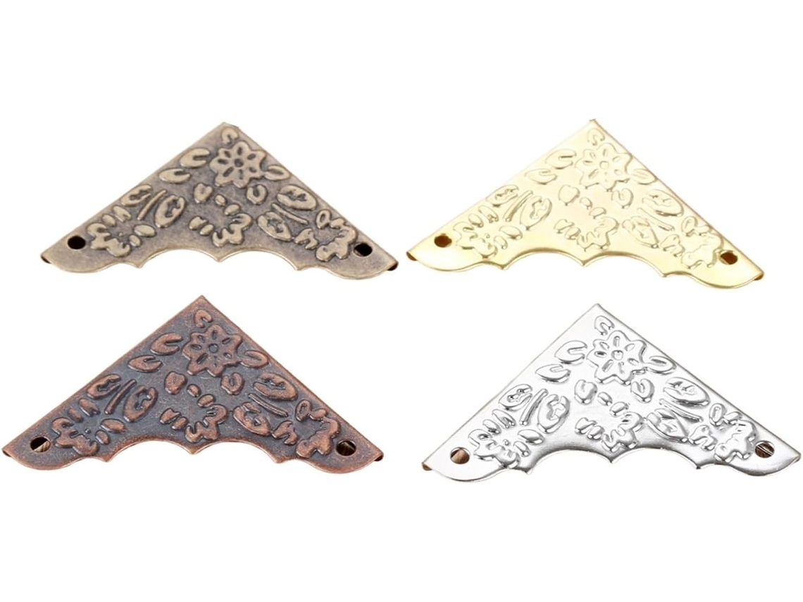 Coins En Métal Lote De 40 Proteções D'angle En Alliage De Zinc Para Boîte À Bijoux - 37 Mm - Protège