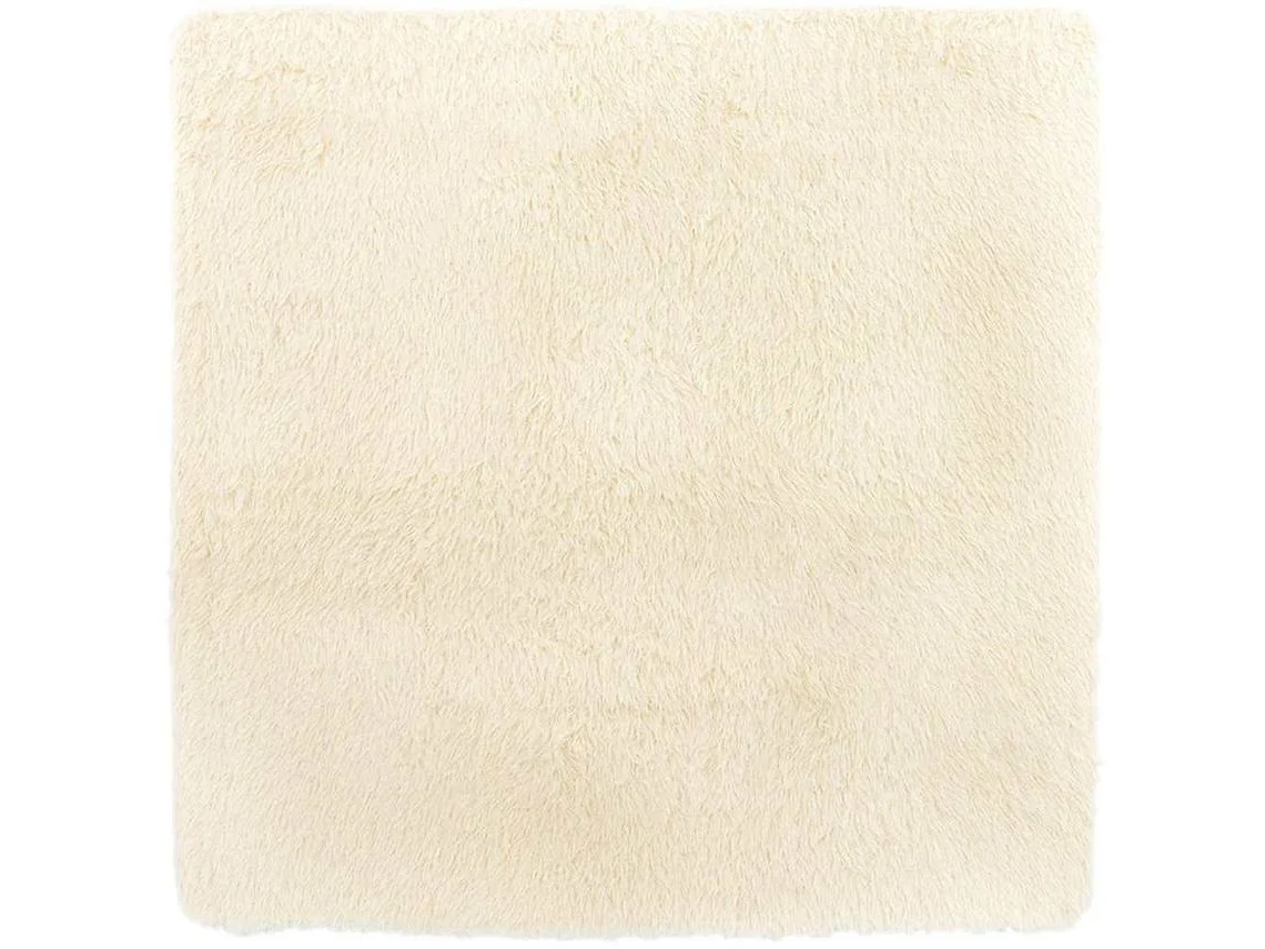 Shaggy Rug, Shaggy Rugs Vidaxl Creme Poliéster (120 X 120 Cm)