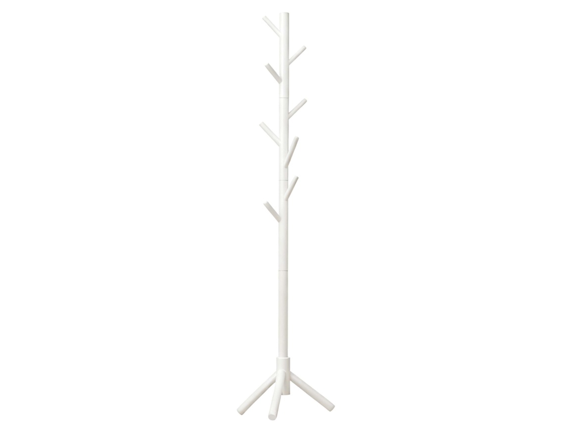 RELAXDAYS, Cabideiro Modular, 8 Ganchos, Até 175 Cm, Entrada Escritório, Pinho, Branco