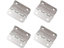 Conjunto De 4 Dobradiças Vintage Para Portas Armário, Dobradiças De Metal Duráveis Com Parafusos Prateadas