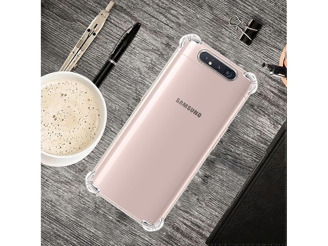 Capa De Celular Ultrafina E Transparente De Tpu Com Quatro Cantos E Proteção Antiqueda Para Samsung Galaxy A80/a90