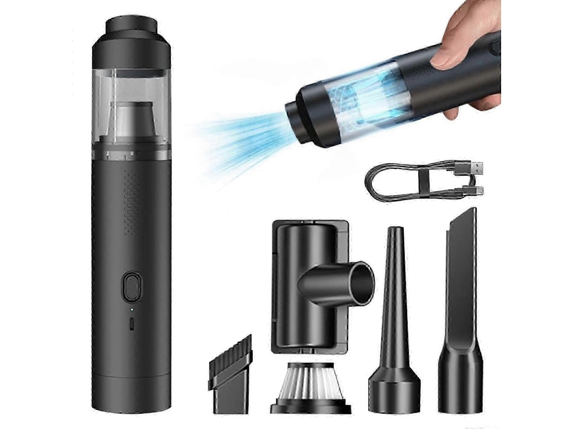 Lurelia Aspirador Portátil Sem Fios Para Carro, 12000 Pa, 19000 Pa, 200 W, 2000 Mah, Sopro, Preto