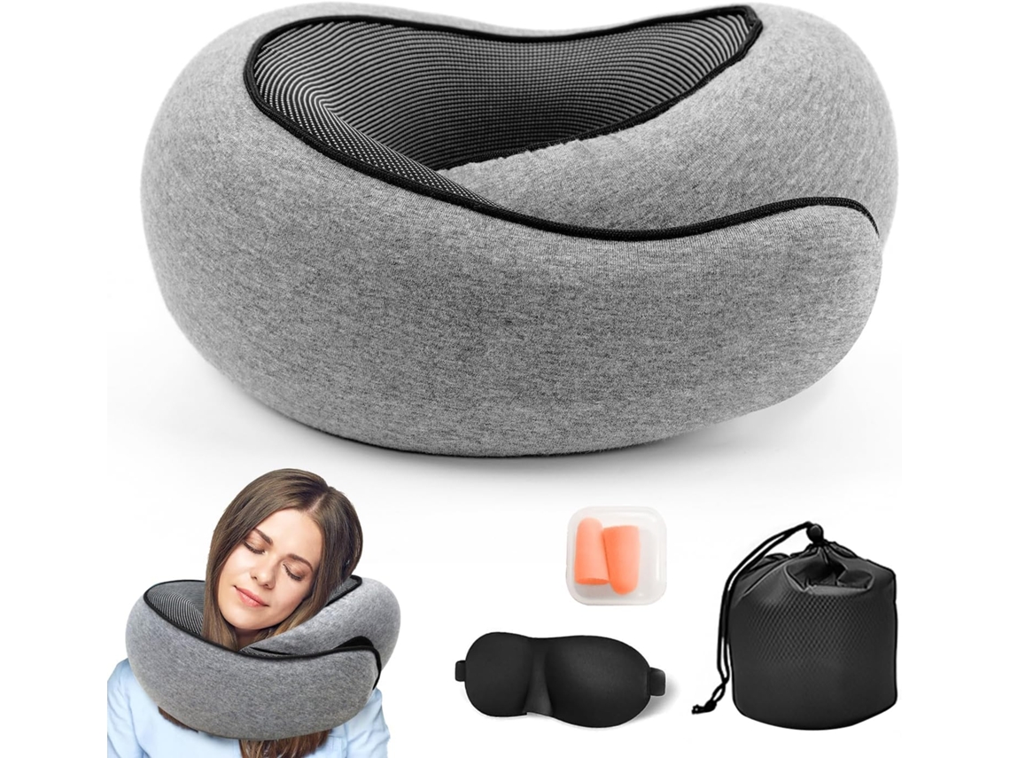 Almofada de pescoço AQUAFORGE, formato U, para aviões