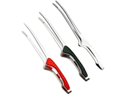 Pinças Para Grelhar Housoutil, 3 Peças, Em Aço Inoxidável Com Cabos Antiderrapantes, Nas Cores Verde, Preto E Vermelho