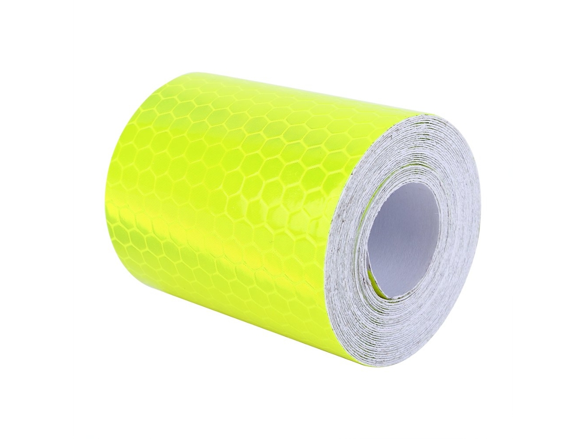 Fita Refletiva, Fita De Sinalização Amarela Fluorescente Para Veículos E Áreas Externas, Melhora A Visibilidade Com Brilho Refletivo Superior