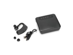 Aetheria fone de Ouvido Bluetooth V12 Sem Fio Mono com Estojo de Carregamento e Tela Led Digital para Escritório e Negócios