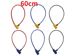 Cadeado De Cabo Com 2 Chaves, Trava De Segurança Em Aço Para Bicicleta, Patinete Elétrico, Segurança Antifurto Para Ciclismo. Aquaforge