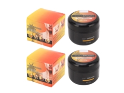 2 Peças Creme Acelerador de Bronzeado de 50g, Absorção Rápida e Bronzeado Duradouro para Todos os Tipos de Pele